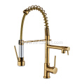 Countertop installation pull-out kitchen gold spring faucet